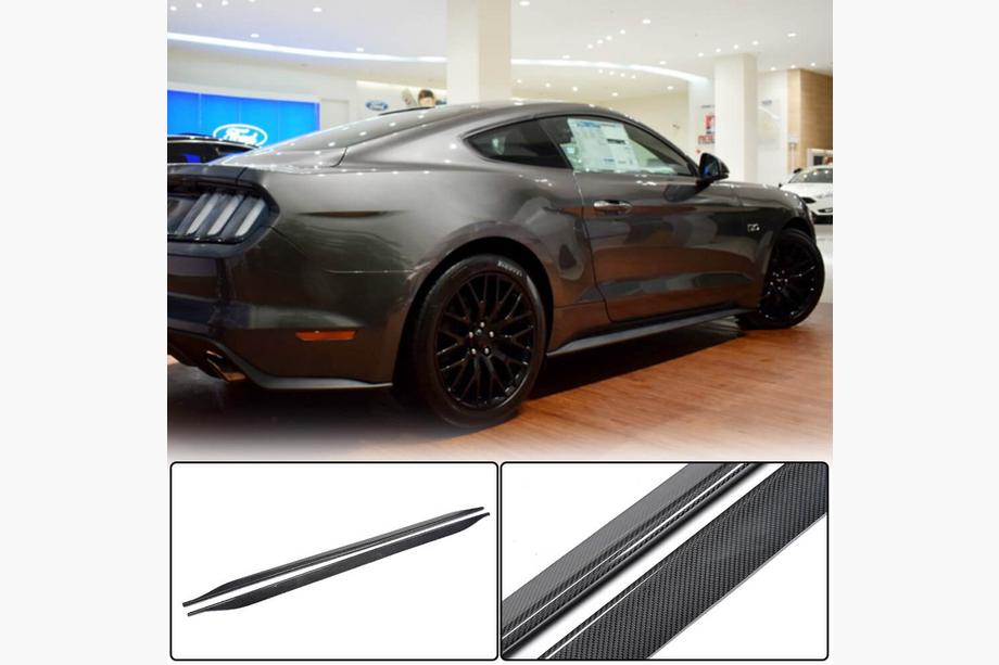 Ford Mustang 2015–2023 Sānu sliekšņi V1 (Oglekļa šķiedra) Image