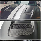 Ford Mustang 2015–2023 Motora pārsega uzlikas (2018-2023, oglekļa šķiedra) foto 4