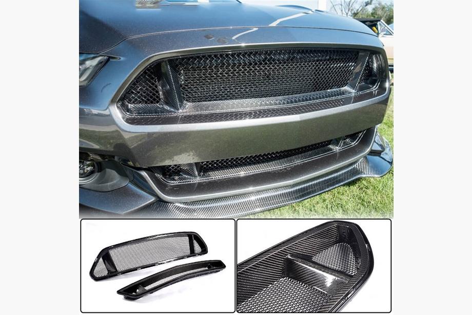 Ford Mustang 2015–2023 Radiatora reste (2015-2017, karbons) Image
