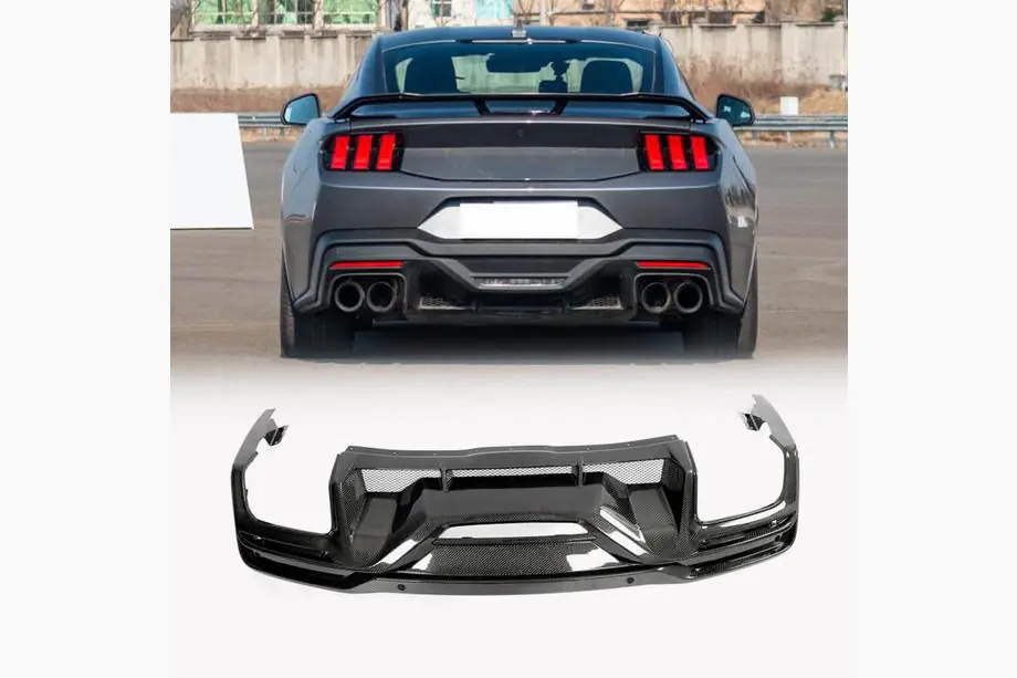 Ford Mustang 2024– Aizmugurējā bufera difuzors (karbons) Image
