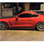 Ford Mustang 2015–2023 Sānu sliekšņi V2 (Karbon) foto 3