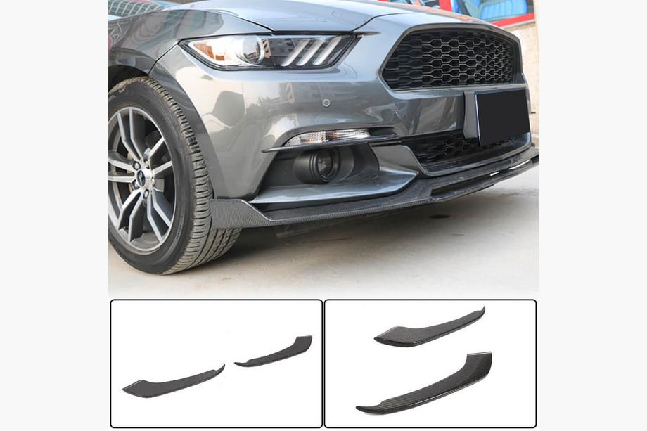 Ford Mustang 2015–2023 Miglas lukturu uzlikas V1 (2015-2017, Karbons) Image