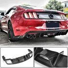 Ford Mustang 2015–2023 Aizmugurējā bampera difuzors V1 (2015-2017, oglekļa šķiedra) foto 1