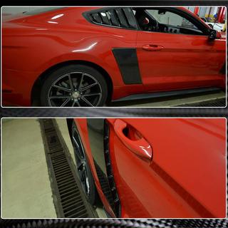 Aizmugurējo spārnu uzlikas (2015-2017, karbons) Ford Mustang 2015–2023 foto 4