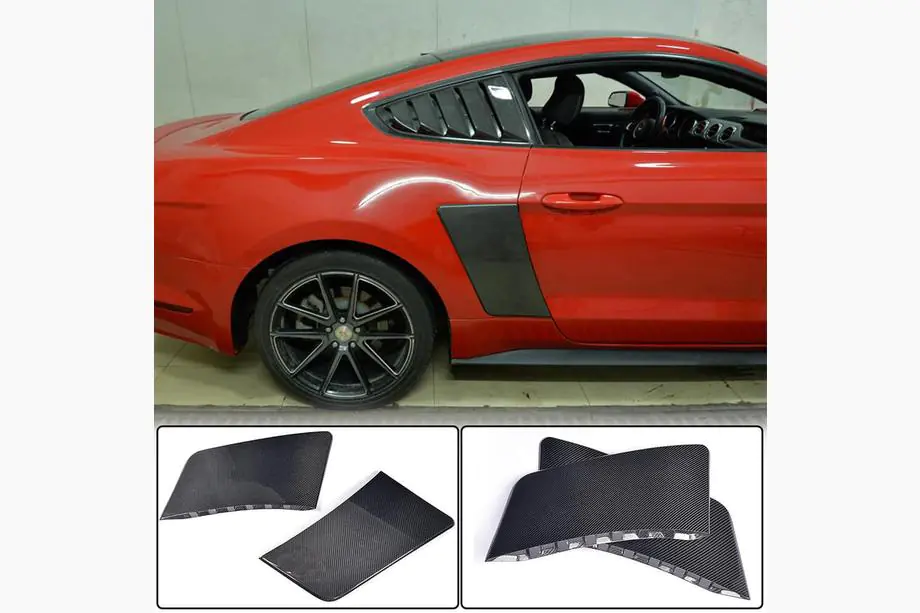 Ford Mustang 2015–2023 Aizmugurējo spārnu uzlikas (2015-2017, karbons) Image
