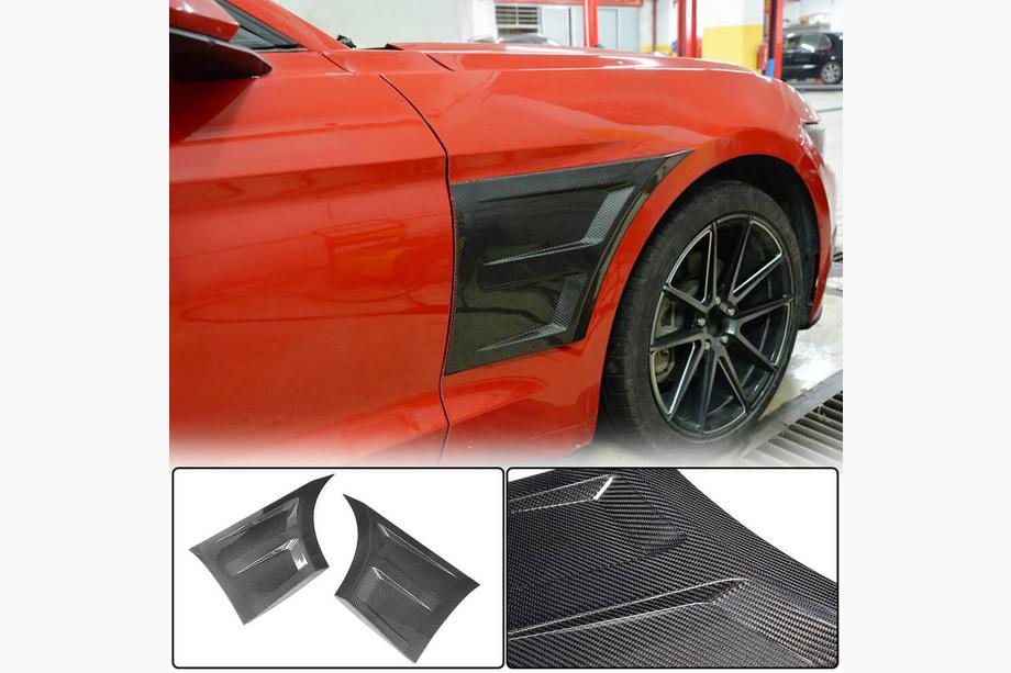 Ford Mustang 2015–2023 Priekšējo spārnu uzlikas (karbons) Image