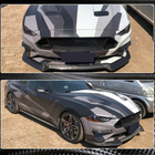 Ford Mustang 2015–2023 Priekšējā bampera lip uzlika (2017-2020, karbons) foto 4