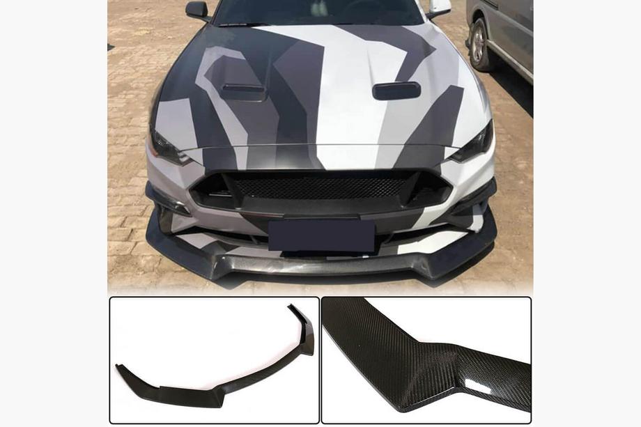 Ford Mustang 2015–2023 Priekšējā bampera lip uzlika (2017-2020, karbons) Image
