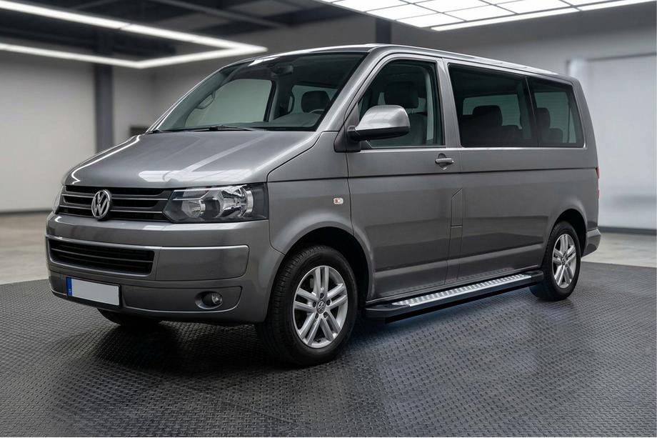 Volkswagen T5 2010–2015 Sānu pakāpieni X5 tipa ar LED (2 gab., alumīnijs) Tikai garajai riteņu bāzei Image