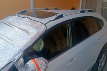 Subaru XV 2011–2017 Jumta reliņi CROWN (matēti pelēki) foto 1