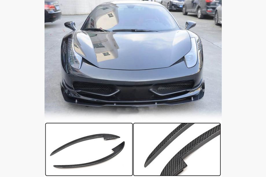 Ferrari 458 Italia 2009–2015 Priekšējā bufera uzlikas V2 (2011-2013, oglekļa šķiedra) Foto 1