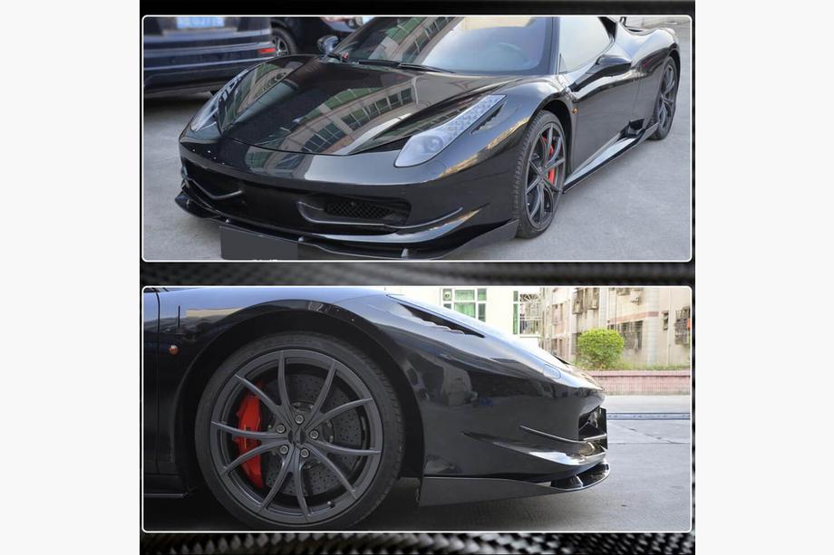 Ferrari 458 Italia 2009–2015 Priekšējā bufera uzlikas V2 (2011-2013, oglekļa šķiedra) Foto 4