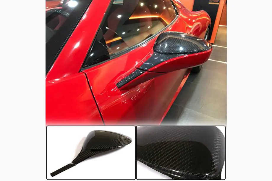 Ferrari 458 Italia 2009–2015 Spoguļu vāciņi (oglekļa šķiedra) Image