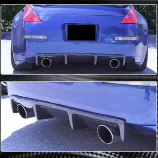 Aizmugurējā bufera difuzors (2003-2009, oglekļa šķiedra) Nissan 350Z 2002–2009 foto 4