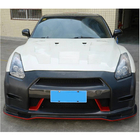 Nissan GT-R 2008–2025 Priekšējā bampera lūpa Lip (2009-2015, Oglekļa šķiedra) foto 3