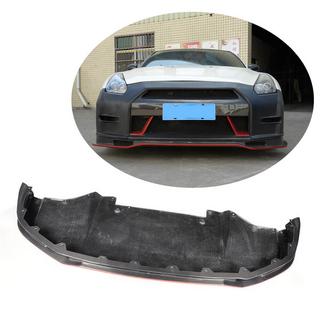 Priekšējā bampera lūpa Lip (2009-2015, Oglekļa šķiedra) Nissan GT-R 2008–2025 foto 1