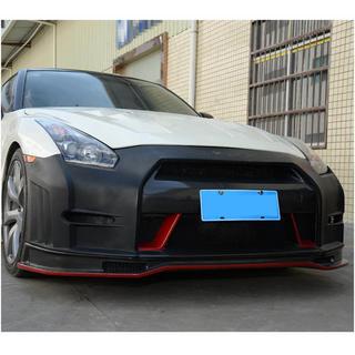 Priekšējā bampera lūpa Lip (2009-2015, Oglekļa šķiedra) Nissan GT-R 2008–2025 foto 2