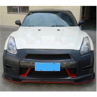Priekšējā bampera lūpa Lip (2009-2015, Oglekļa šķiedra) Nissan GT-R 2008–2025 foto 3