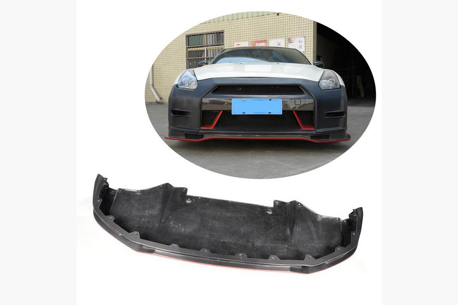 Nissan GT-R 2008–2025 Priekšējā bampera lūpa Lip (2009-2015, Oglekļa šķiedra) Image