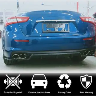Aizmugurējā bufera difuzors (Base 2018-2020, karbons) Maserati Ghibli 2013–2023 foto 2