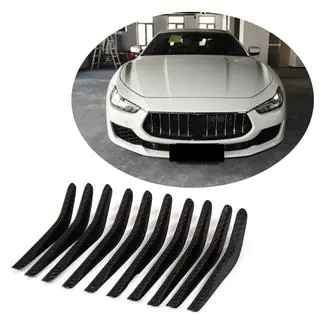 Oglekļa šķiedras radiatora režģa uzlikas (Base/S/S Q4 2018-2020) Maserati Ghibli 2013–2023 foto 1