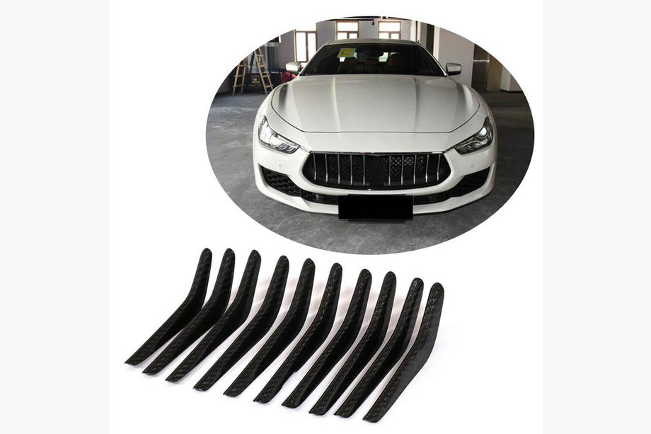 Maserati Ghibli 2013–2023 Oglekļa šķiedras radiatora režģa uzlikas (Base/S/S Q4 2018-2020) Image