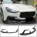 Maserati Ghibli 2013–2023 Priekšējā bampera lūpas uzlika Lip V1 (Base/S/S Q4 2013-2017, karbons) foto 1