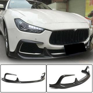 Priekšējā bampera lūpas uzlika Lip V1 (Base/S/S Q4 2013-2017, karbons) Maserati Ghibli 2013–2023 foto 1