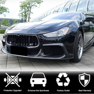 Priekšējā bampera lūpas uzlika Lip V1 (Base/S/S Q4 2013-2017, karbons) Maserati Ghibli 2013–2023 foto 2