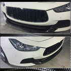 Maserati Ghibli 2013–2023 Priekšējā bufera uzlika Lip V2 (Base/S/S Q4 2013-2017, oglekļa šķiedra) foto 5