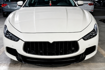 Maserati Ghibli 2013–2023 Priekšējā bufera uzlika Lip V2 (Base/S/S Q4 2013-2017, oglekļa šķiedra) foto 2