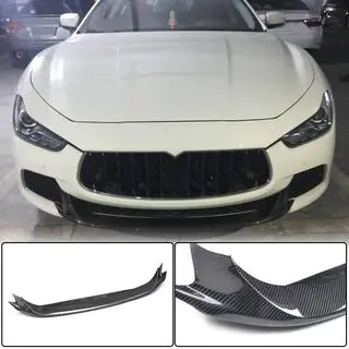Priekšējā bufera uzlika Lip V2 (Base/S/S Q4 2013-2017, oglekļa šķiedra) Maserati Ghibli 2013–2023 foto 1