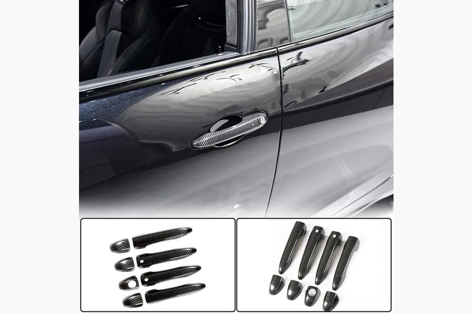 Maserati Ghibli 2013–2023 Durvju rokturu uzlikas (karbons) Image