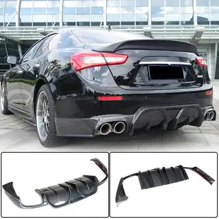 Aizmugurējā bufera difuzors (Base/S/S Q4 2014-2017, oglekļa šķiedra) Maserati Ghibli 2013–2023 foto 2