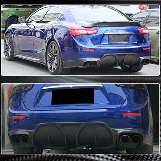 Aizmugurējā bufera difuzors (Base/S/S Q4 2014-2017, oglekļa šķiedra) Maserati Ghibli 2013–2023 foto 4