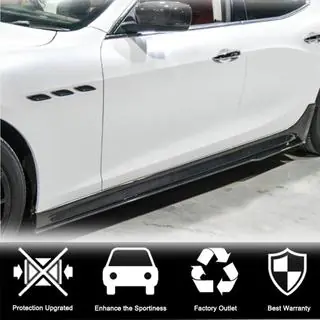 V3 sānu sliekšņi (Base/S/S Q4/Diesel/250 Diesel, karbons) Maserati Ghibli 2013–2023 foto 2