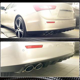 Aizmugurējā bufera difuzors (Base/S/S Q4 2013-2017, oglekļa šķiedra) Maserati Ghibli 2013–2023 foto 4