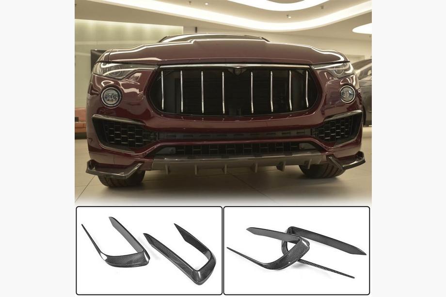 Maserati Levante 2016– Priekšējā bampera uzlikas (Base/S, oglekļa šķiedra) Foto 1