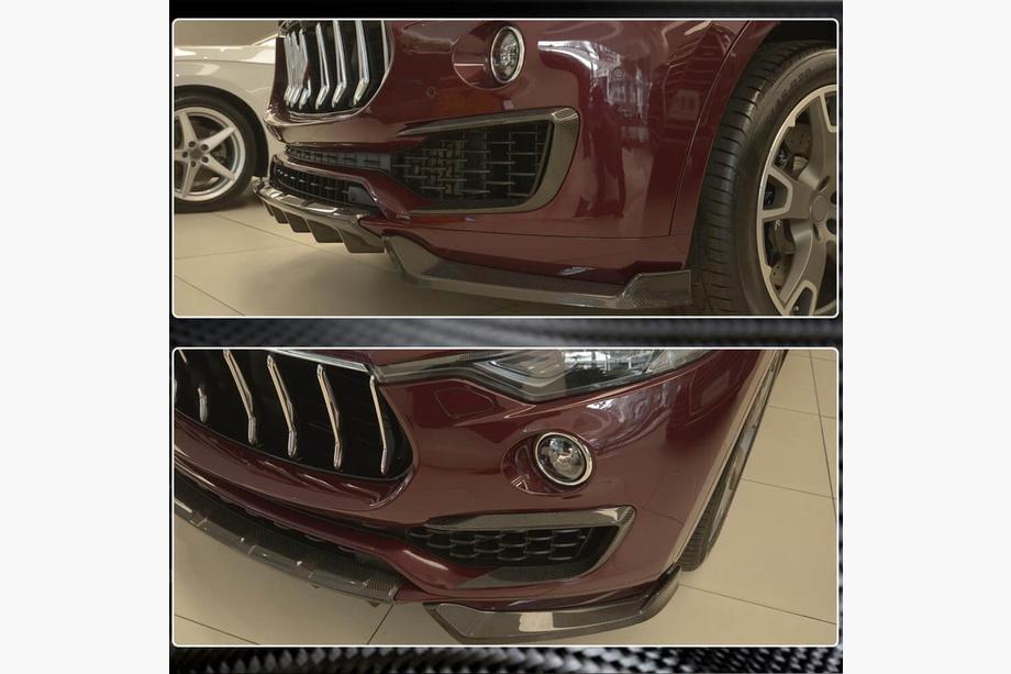Maserati Levante 2016– Priekšējā bampera uzlikas (Base/S, oglekļa šķiedra) Foto 4