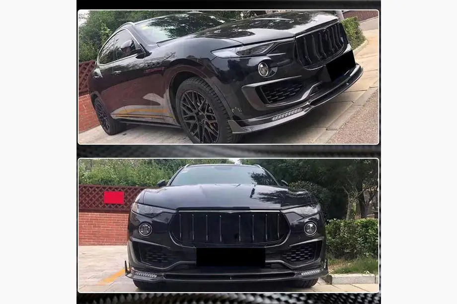 Maserati Levante 2016– Priekšējā bampera lūpa Lip V2 (Base/S, oglekļa šķiedra) Foto 4