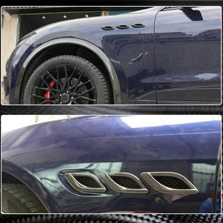 Priekšējo spārnu uzlikas (2013-2017, oglekļa šķiedra) Maserati Quattroporte 2013–2023 foto 3