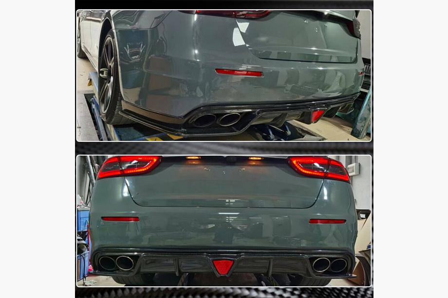Maserati Quattroporte 2013–2023 Aizmugurējā bufera difuzors V1 (S/S Q4 2017-2020, oglekļa šķiedra) Foto 4