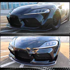 Toyota Supra 2019– Priekšējā bampera lūpa Lip V1 (oglekļa šķiedra) foto 6