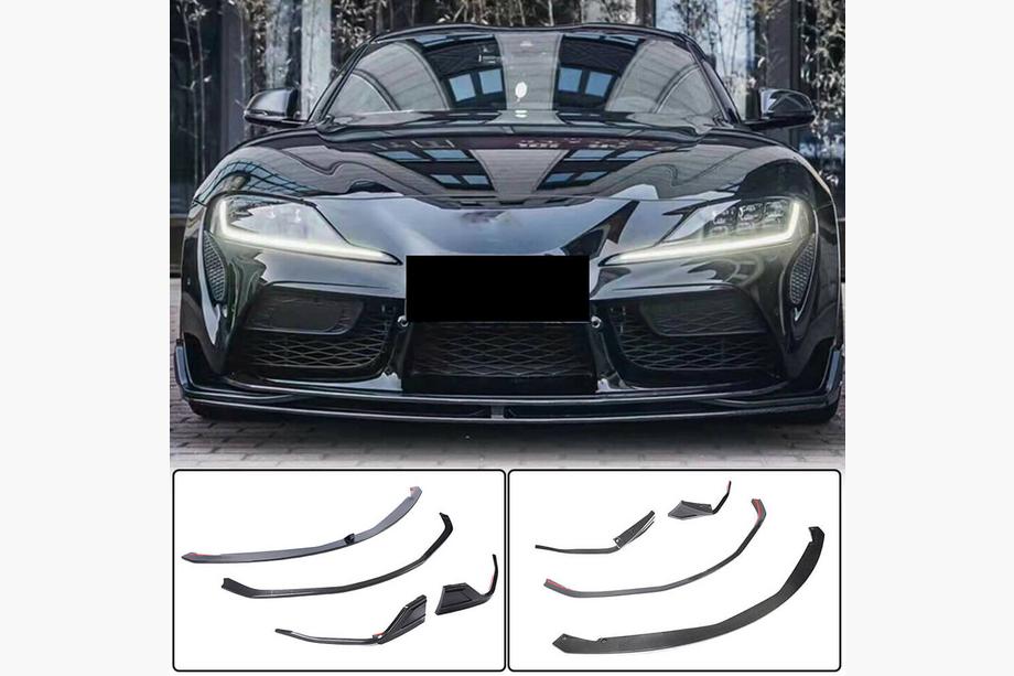 Toyota Supra 2019– Priekšējā bampera lūpa (lip) Lip V2 (oglekļa šķiedra) Foto 7