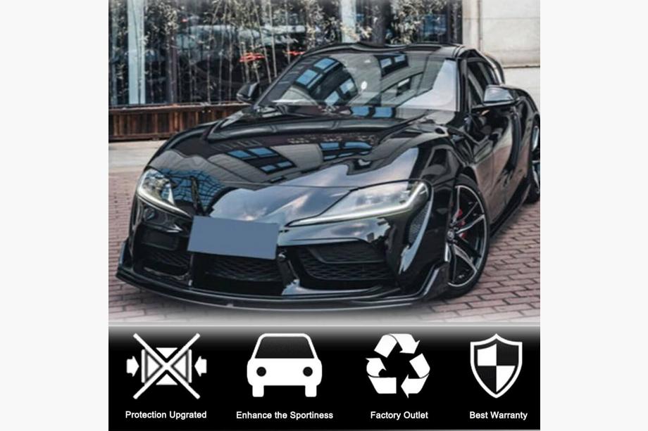 Toyota Supra 2019– Priekšējā bampera lūpa (lip) Lip V2 (oglekļa šķiedra) Foto 8