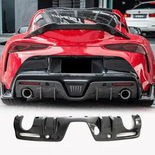 Aizmugurējā bampera difuzors V1 (Oglekļa šķiedra) Toyota Supra 2019– foto 2