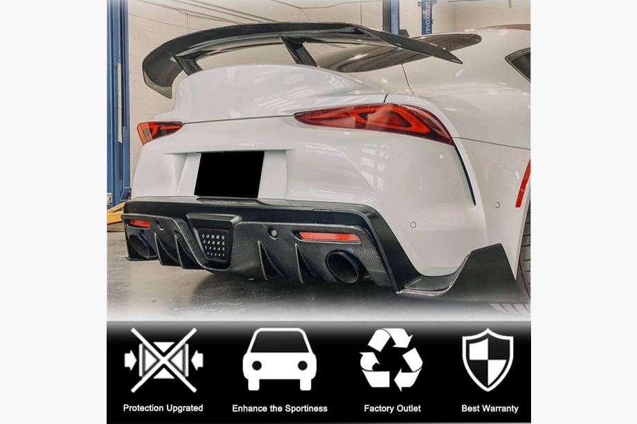 Toyota Supra 2019– Aizmugurējā bampera difuzors V1 (Oglekļa šķiedra) Image