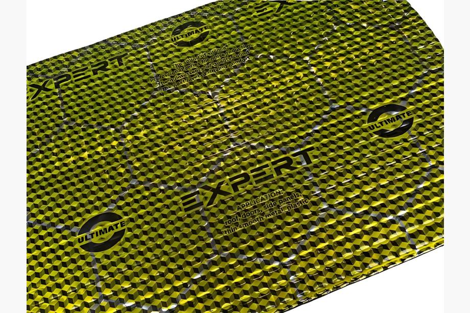 Vibrāciju slāpējoša loksne ULTIMATE EXPERT COLD GOLD 2,1 mm (50x35 cm) Foto 3