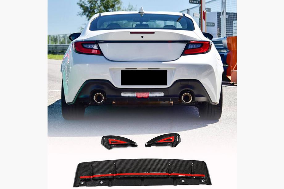 Subaru BRZ 2021– Aizmugurējā bampera difuzors V2 (2021-2023, karbons) Foto 1