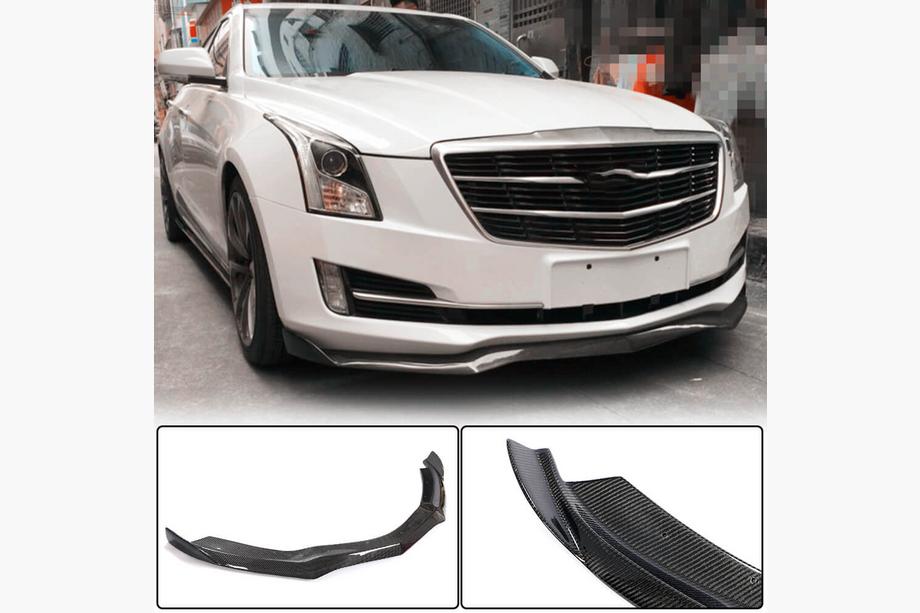 Cadillac ATS 2012–2019 Priekšējā bampera lūpa (Base, oglekļa šķiedra) Image
